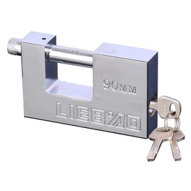 Heavy Duty Heavy Duty Rectangular Container Garage Shed Padlock with Key for Garage, Container, Shed, Warehouse