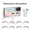 Kit De Pestañas Magnéticas Reutilizables Con Aplicador