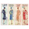 SALE! 24 Twenties Women's Fashion Bookmarks: SIX Cut & Use
