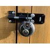 Satargo Heavy Duty Disc Padlock 74mm Round Lock with Rubber