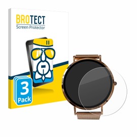 BROTECT Protective Glass for Micento California Smartwatch (Pack of 3) Protective Film Tempered Glass [Extremely Scratch-Resistant 9H, Anti-Fingerprint