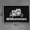 Trendation - Welcome Owls Graphic Doormat Gift Beautiful Door Mat