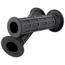 キジマ(Kijima) バイクパーツ グリップ ラバー製 125mm φ22.2mm 貫通タイプ 汎用 ブラック 201-103