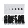EFGTEK 170 Pieces Closed Rubber Grommet Assortment,7 Sizes for Firewall