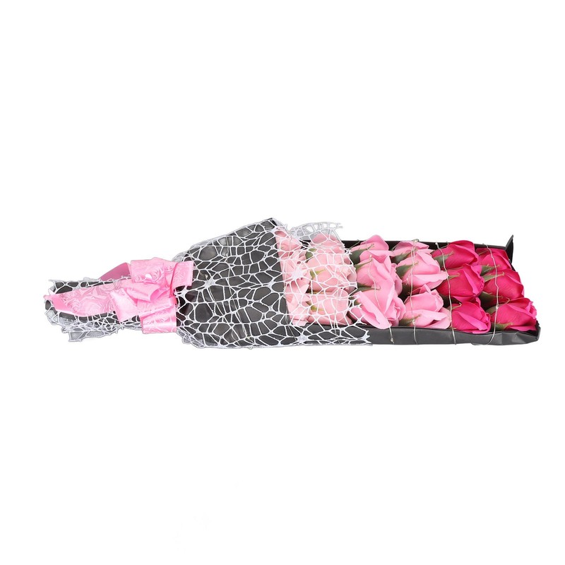 LED Artificial Rose Flowers Fake Roses Bouquet Light Up Forever