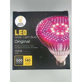 HausBright Gardening 150 LED Full Spectrum Hydroponic Grow Light Bulb with E27 Base 1200 Lumens