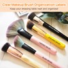 HVSWLY 210 PCS Makeup Brush Label Stickers,Waterproof Brush Name Labels,Self-adhesive