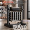 BODYRHYTHM Bulgarian Split Squat Stand, Single Leg Squat Roller Stand