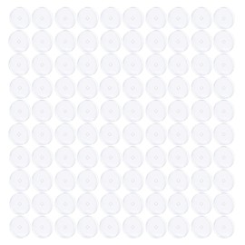 Bloomfall Clear Piercing Disc For Piercing Bump,Pressure Silicone Earrings For Keloids Healing Pads Belly Button Piercing Kit Nose Piercing Bump Treatment (9MM 100PCS)