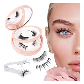 Kit De Clips Magnéticos Para Pestañas Postizas 2 Pares Color A/xem Espesor 0.07 Mm Largo 1.8 Cm Tipo De Curvatura D