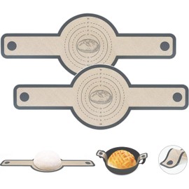 2 Pcs Silicone Bread Sling for Dutch Oven Liners Silicone Baking Mat [Non-Stick & Heat Resistant] Reusable Sourdough Bread Baking Supplies with Long Handle Bread Making Tools for Transfer Sourdough