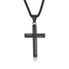 EJARY Cross Necklace for Men Stainless Steel Christian Cross Pendant
