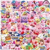 100PCS Cartoon Kirby Stickers for Kids,Vinyl Waterproof Decal for Water