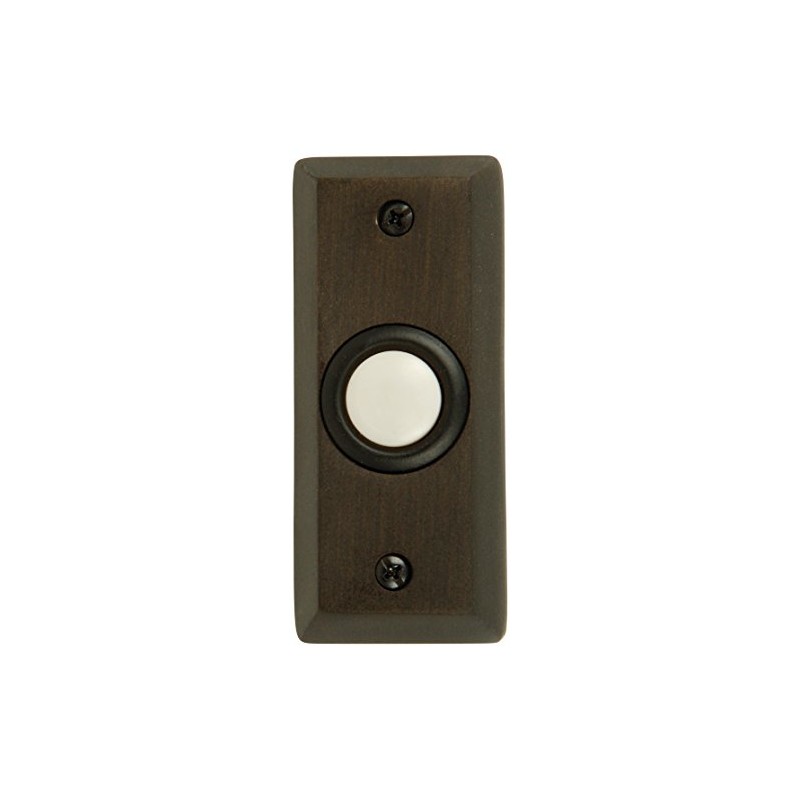 Craftmade BS8-BZ Builder Surface Mount Rectangle Lighted Doorbell LED Push