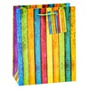 TSI Gift Bags Set Stripes, Medium, 3 Designs (Pack of