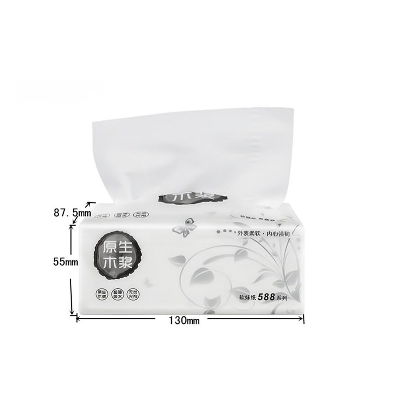Abaodam 8pcs Pulp Paper Extraction Paper Tissue Facial Tissues Paper