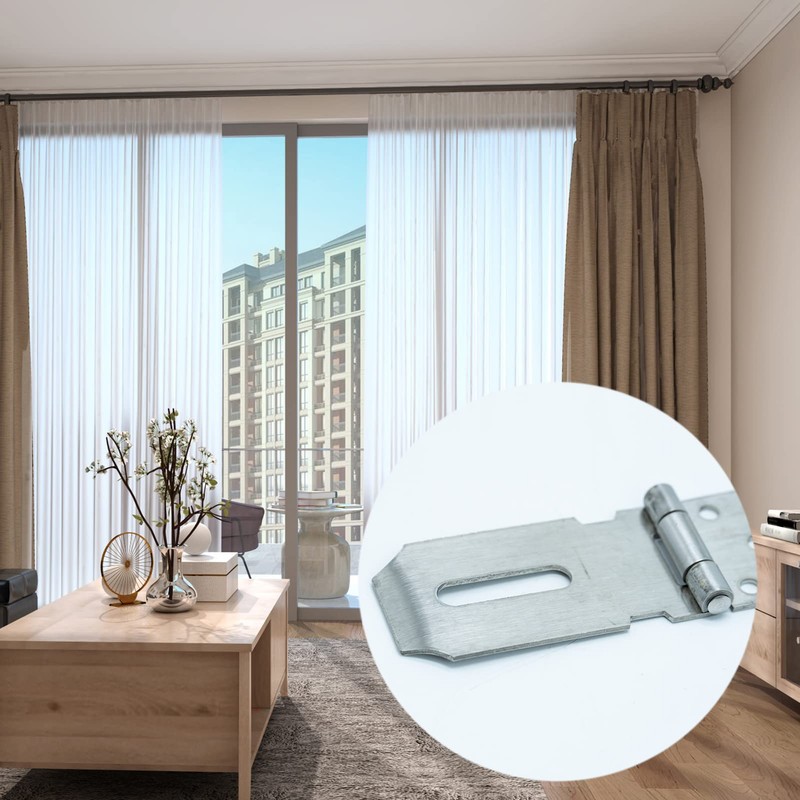 Door Padlock Hasp,Door Lock,Shed Lock,3 inch Stainless Steel Hasp and