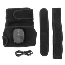 2 in 1 Heated Knee Shoulder Massager Brace Electric Heating Pads Cordless Knee Massager Black