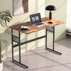 VECELO Water Proof Writing Work Adjustable Feet Computer Desk for
