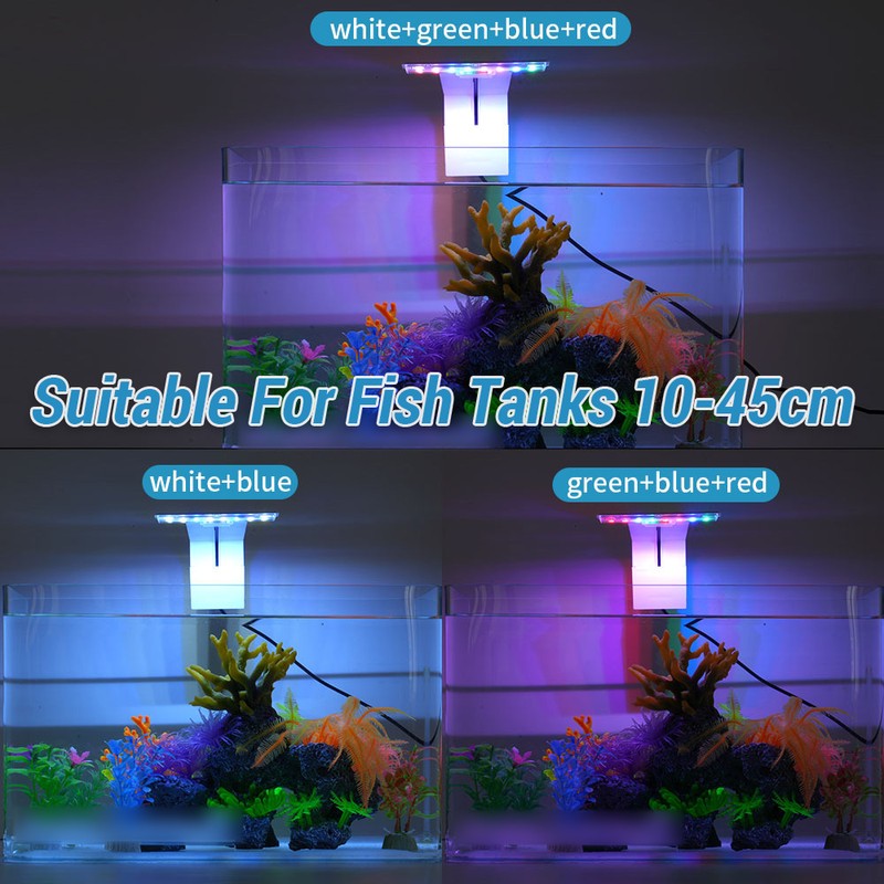 LED Fish Tank Light Mini Ultra-thin Clip-on Aquarium Lighting High