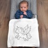 Azeeda 'Winged Unicorn' Cotton Baby Blanket/Shawl (BY00044474)