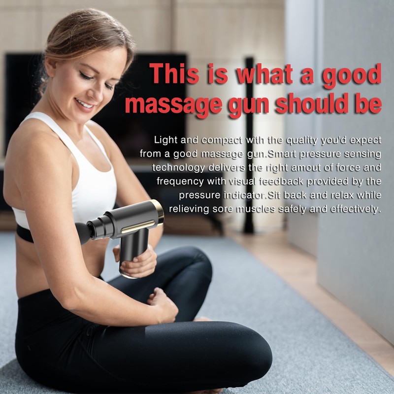 Massage Gun, Muscle Percussion Massager with 6 Speeds, Quiet Hand