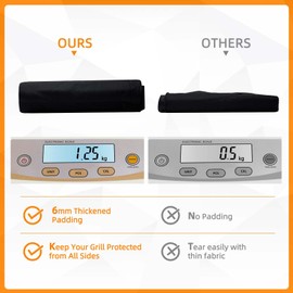 NOELIFE Padded Carry Bag for Blackstone 22 inch Griddle with Hood Lid and Stand, 600D water-resistant Outdoor BBQ Grilling Carry Bag Fit for Model 1891, Black (Bag Only)