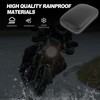 JMTBNO Black Universal Motorcycle Pillion Passenger Pad Seat Leather Pillion