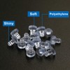 Luomorgo 50Pcs Stem Bumper Glides, Glass Top Table Bumpers with