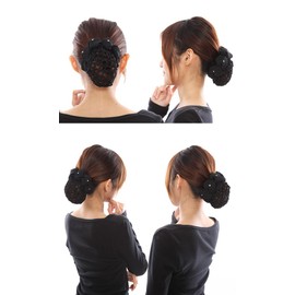 KOEIDO Bun Net, Soft Type, Easy Clip, black (plain)