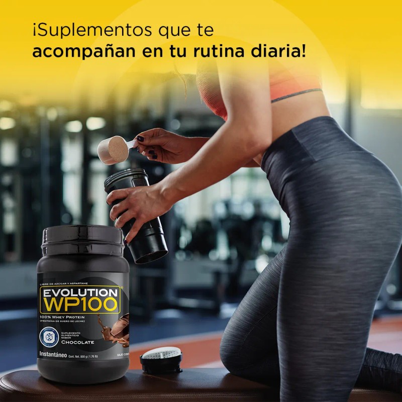 Evolution Proteina Suero De Leche Whey Wp100 800g Chocolate