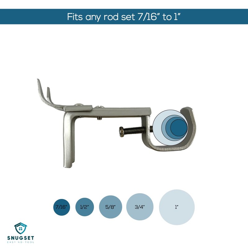 SNUGSET Universal Brackets Nickel, Set of 3