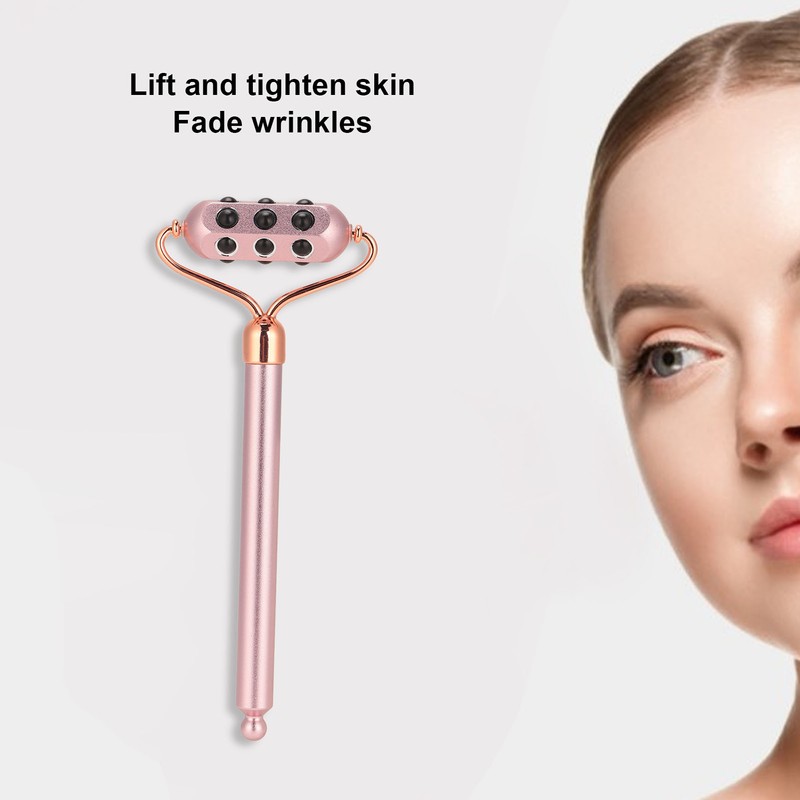 Face Beauty Massage Roller Aluminium Alloy Promote Absorption Germanium Manual