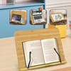 Book Stand for Reading,Wooden Book Holders for Reading Hands Free,Adjustable