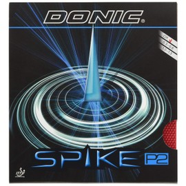 DONIC AL074 Table Tennis Spike P2 (Developed in collaboration with Masato Shiono) Grain Rubber Red OX