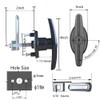 WJSKDQ Truck Cap Camper Shell T-Handle Lock Latch Replacement Parts,Matching