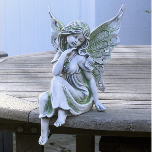 Fifi Fairy Resin 30cm sitting Garden Fairy Ornament/Statue