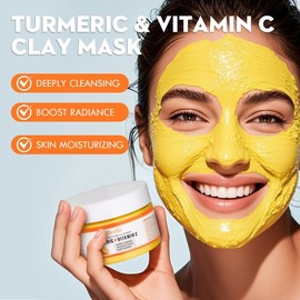 [Overseas] Overnight Mask Cross Border Blorfo Turmeric Vitamin C Mud Mask Deep Cleansing Face (Free Size/120g) 10ea