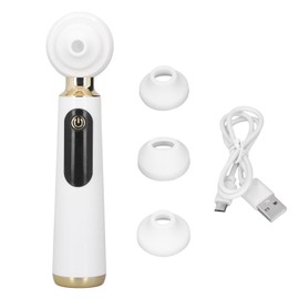 Blackhead Vacuum Suction Machine 3 Gears Magnify Pores Cleaning Electric Face Skin Acne Removal Device White