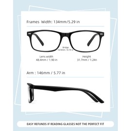 JOLISU 5 Pack Reading Glasses For Women,Spring Hinges, Sturdy and Durable (2.00)