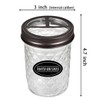 Amolliar Mason Jar Toothbrush Holder- Rustproof Stainless Steel - Holds