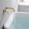 SUMERAIN Wall Mount Tub Filler Gold Bathtub Faucet with Rough