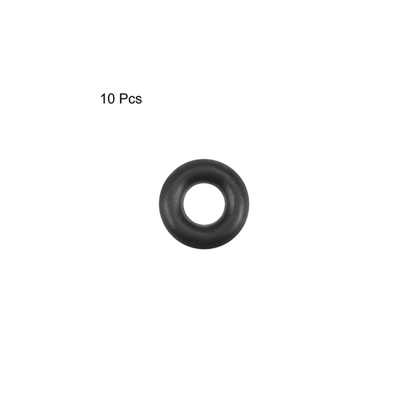 sourcing map 10Pcs Nitrile Rubber O-Rings 6.4mm OD 2.8mm ID