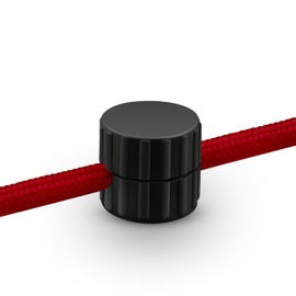 QuirkLz Pack of 12 wall and ceiling pins, for textile cables, two-piece monkey swing, surface-mounted cable holder for lamps, suitable for monkey swing lamp, DIY installation projects, with screws and