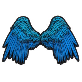 Ivamis Small Beautiful Angel Wings Blue Patch- 5x3 inch - P3200