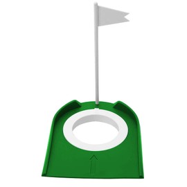 Golf Putting Cup, Indoor Outdoor Plastic Golf Training Aids with Hole and Flag