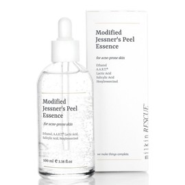 Milkin Jessner Peel Essence Exfoliation Facial Exfoliator Blackhead Sebum Softening Ampoule 100ml, 1 pc / 밀킨 제스너필 에센스 각질제거 얼굴 각질제거제 블랙헤드 피지연화 앰플 100ml, 1개