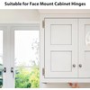 1/2 Inch Overlay Kitchen Cabinet Hinges, 24 Pack(12 Pairs) Gold