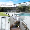 LukLoy 2 Pack 6'6" Stainless Steel T304 Glass Top Rails,