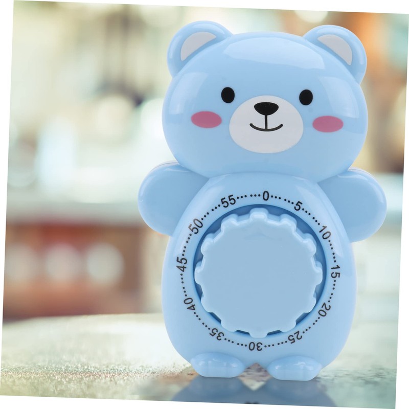 Ciieeo Cartoon Bear Kitchen Timer 60-Minute Baking Reminder Student Study